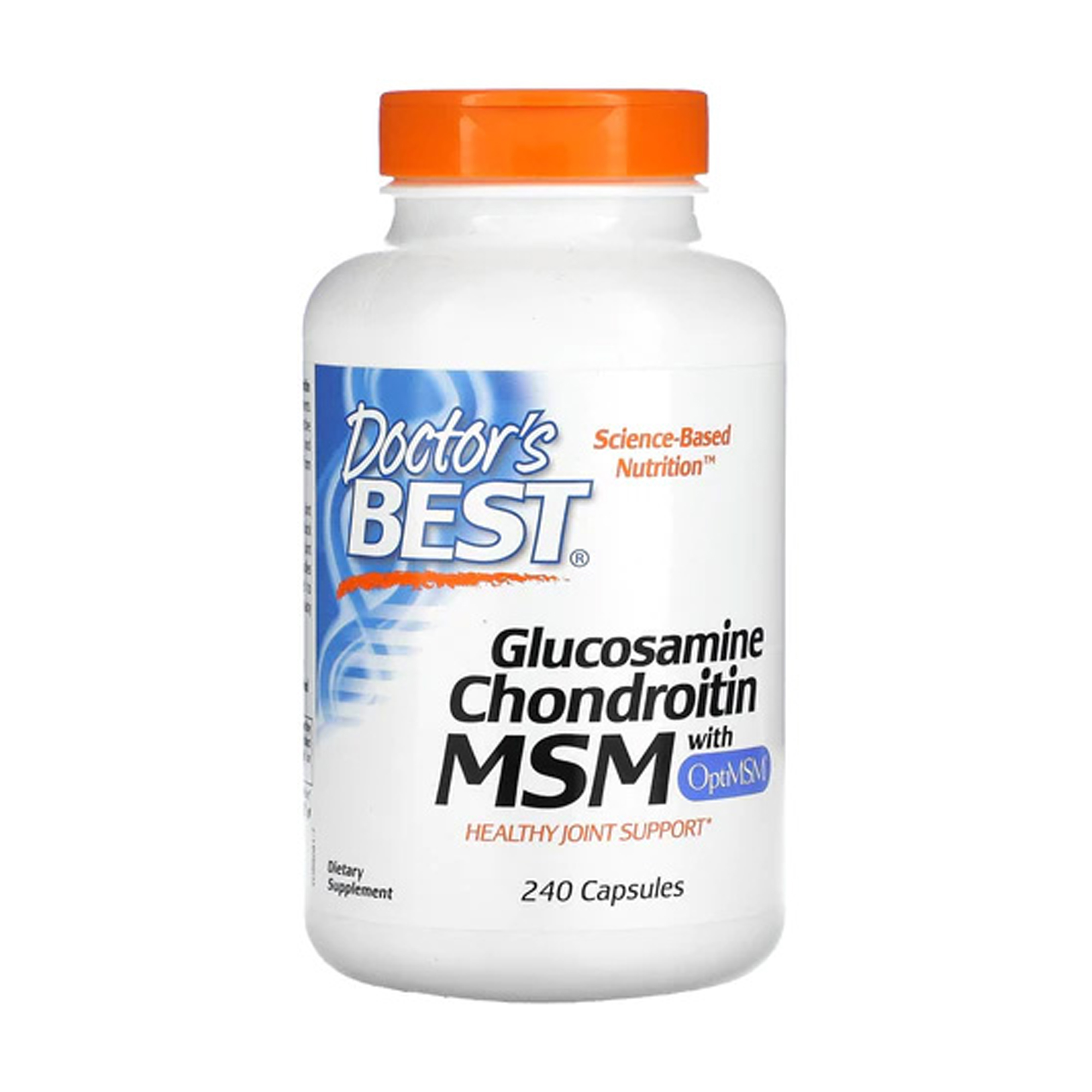 Уцінка! Глюкозамін із хондроїтином і МСМ Doctor's Best Glucosamine Chondroitin MSM with OptiMSM, 240 капсул
